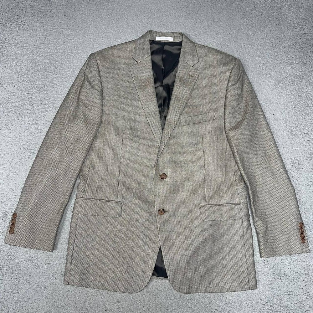 Lauren Ralph Lauren x Lord & Taylor Blazer Men Sz 42R Brown Silk Wool Blend Coat